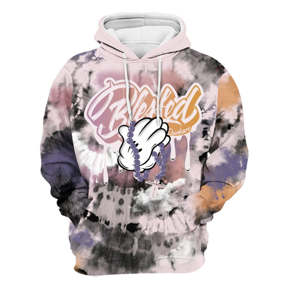 Hoodie To Match Book Sunrise 1s - God Blessed Tie Dye All Over Print