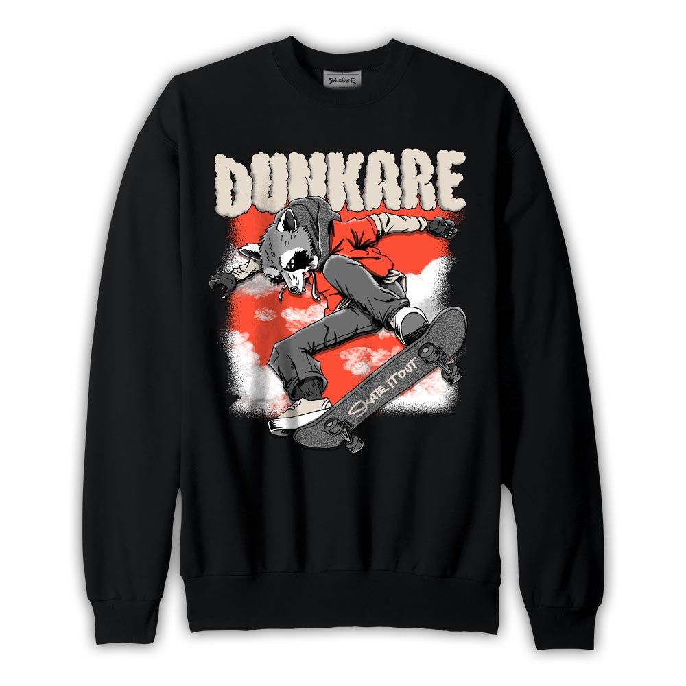 Sweatshirt To match Georgia Peach 3s Sweatshirt - Skateboard Raccoon Graphic