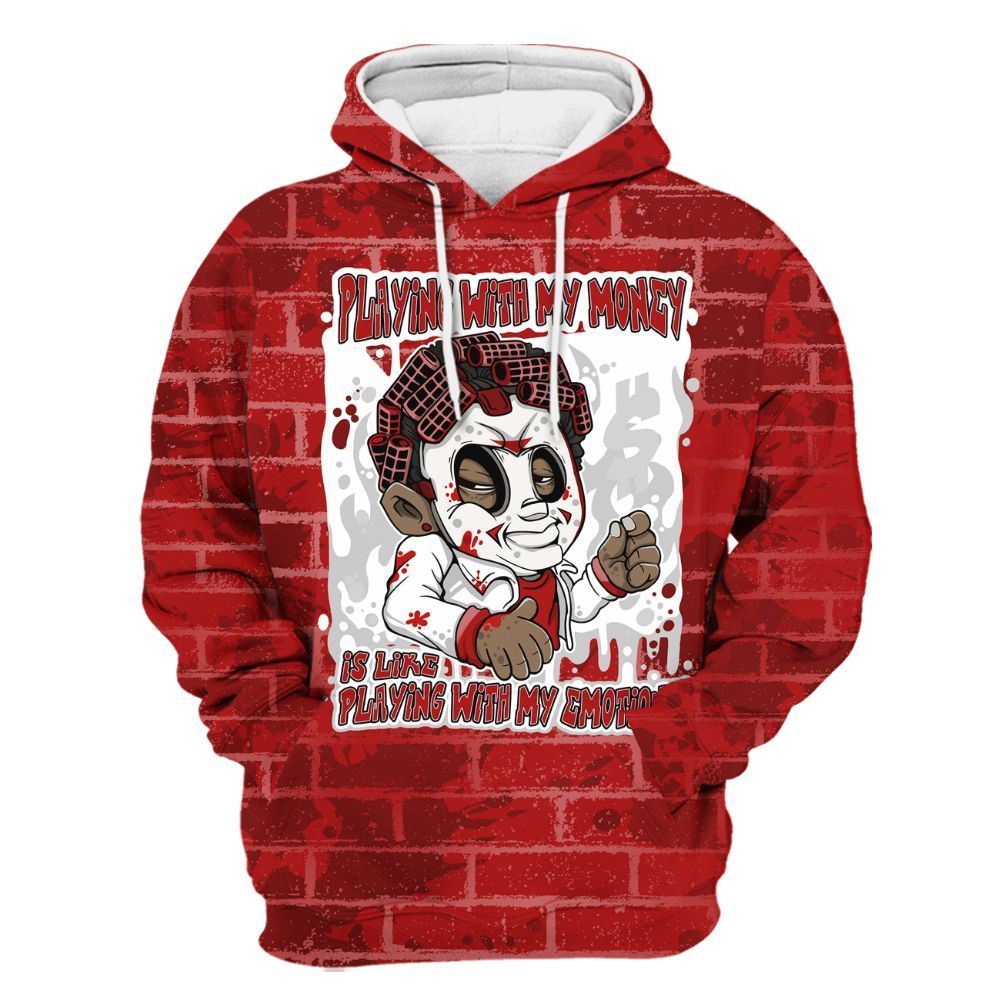 Hoodie To Match Red Taxi 12s - Playing With My Money Graphic Halloween All Over Print