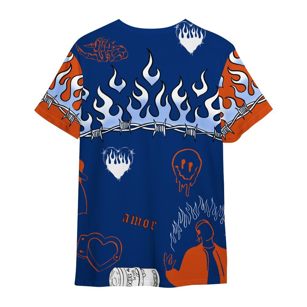 Shirt To Match Mid Knicks 1s - Snake Trust No One All Over Print