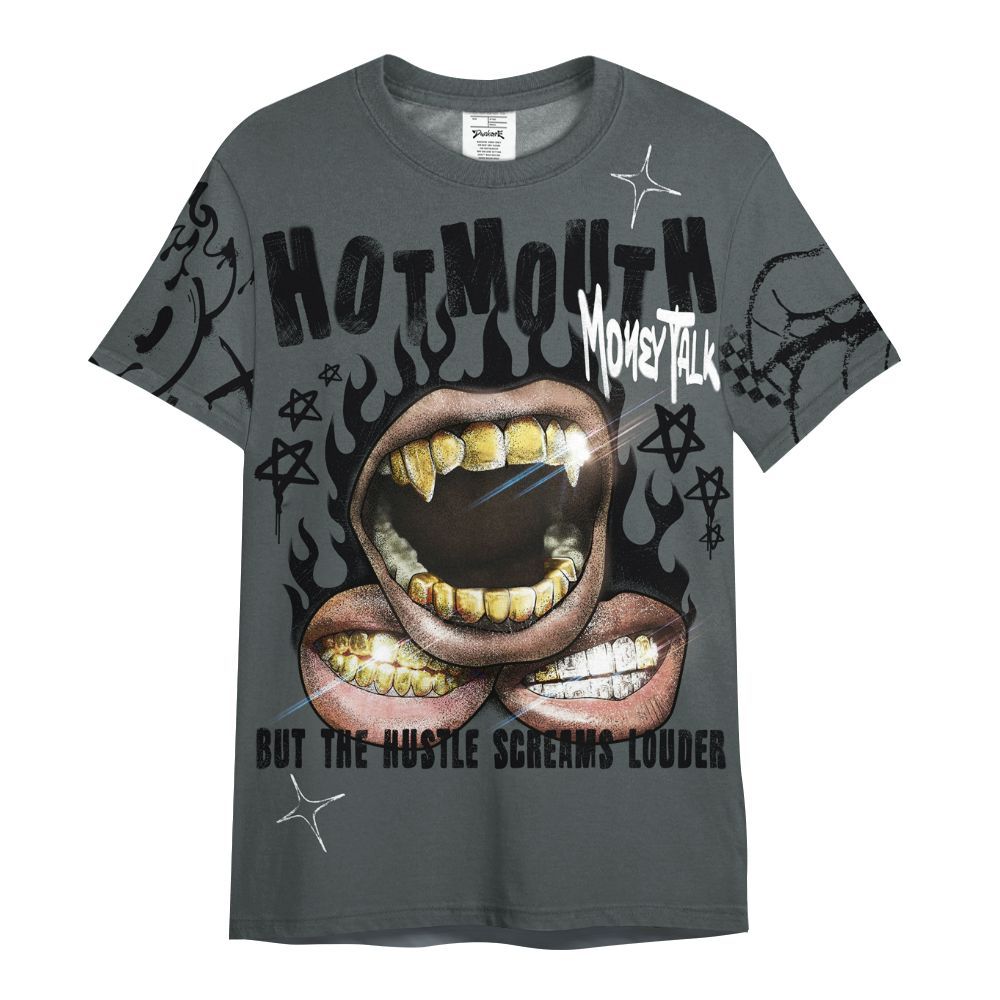 Shirt To Match Black RM Nigel Sylvester 4s - Mouth Burning Street Style All Over Print