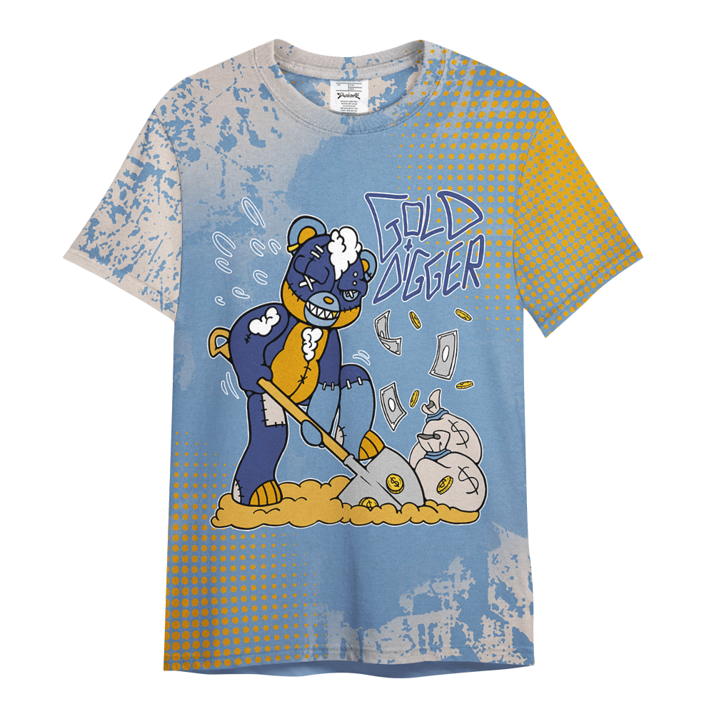 Shirt To Match High OG First In Flight 1s - Goal Digger Glitch Dot Shirt Unisex