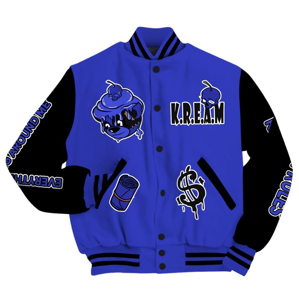 Varsity Jacket To Match Retro Black Concord 12s - Loot Bear All Over Print