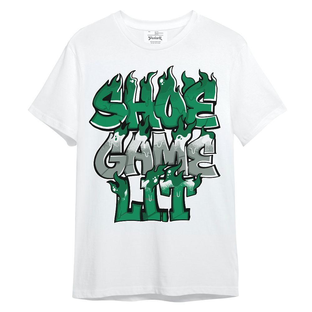 Shirt To Match Mid Lucky Green 1s - Shoe Game Lit Graphic Unisex Shirt