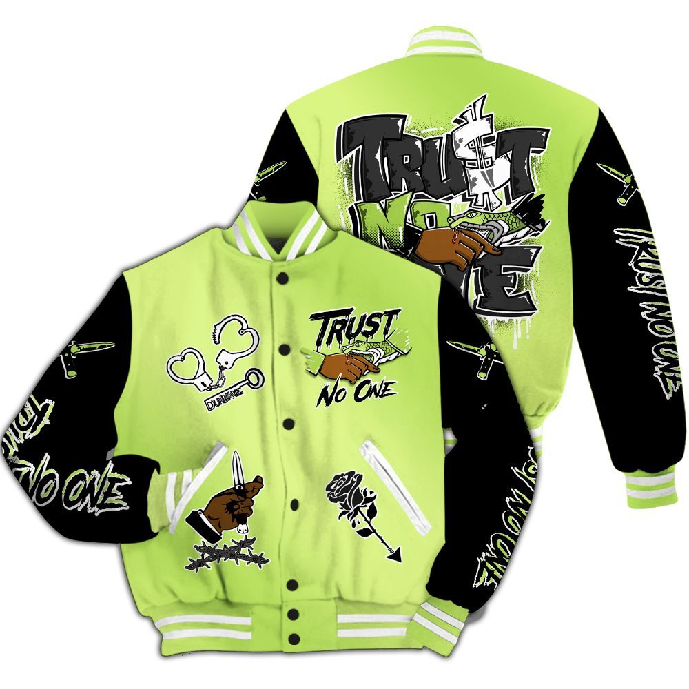 Varsity Jacket To Match Air Max SNDR Volt - Trust No One Dripping All Over Print