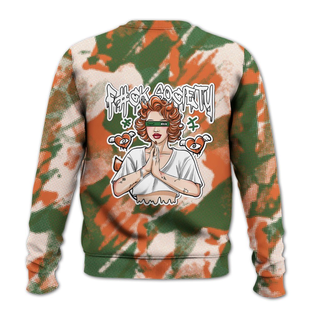 Sweatshirt To Match Low Miami 5s - F#ck Xociety Halftone All Over Print