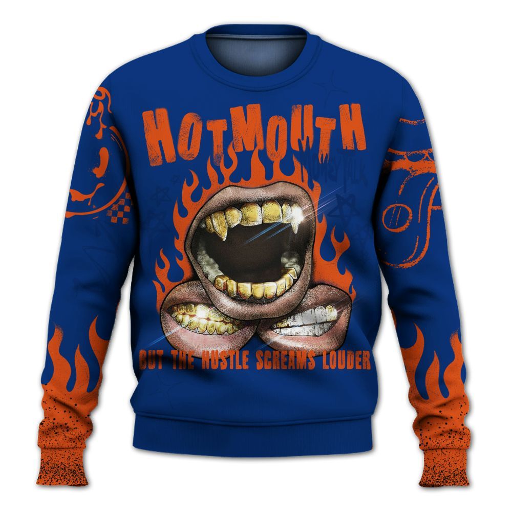 Sweatshirt To Match Mid Knicks 1s - Mouth Burning Street Style All Over Print