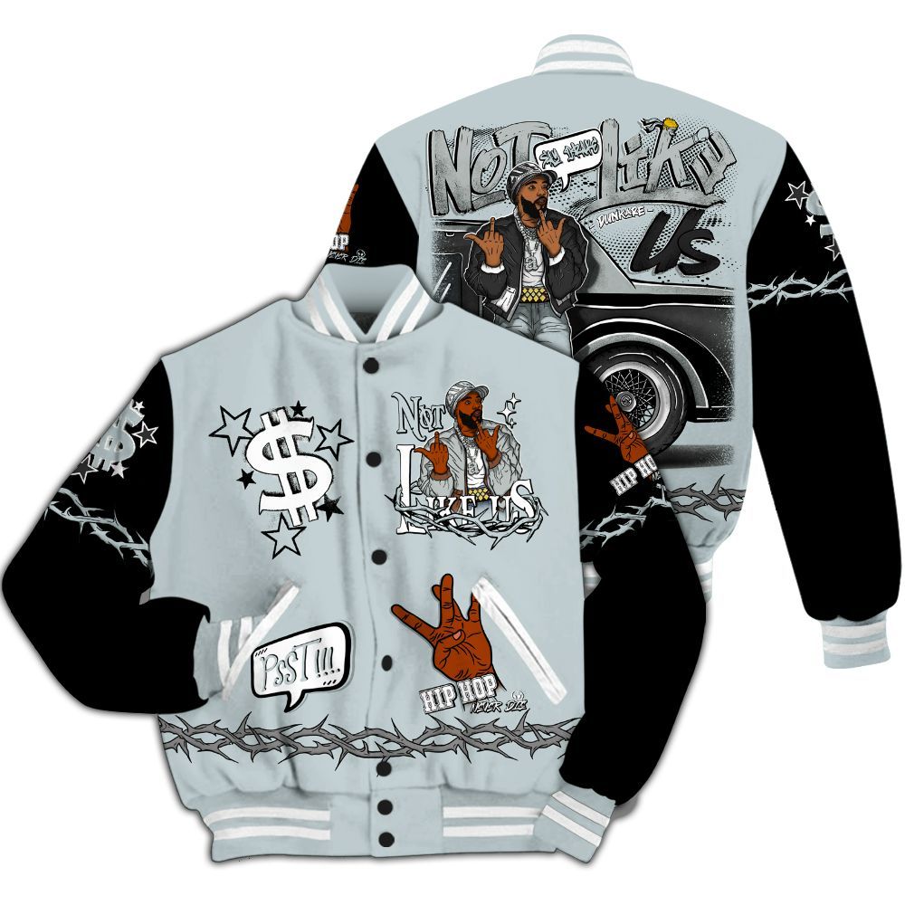 Varsity Jacket To Match Black Wolf Grey 12s - They Dislike Us All Over Print