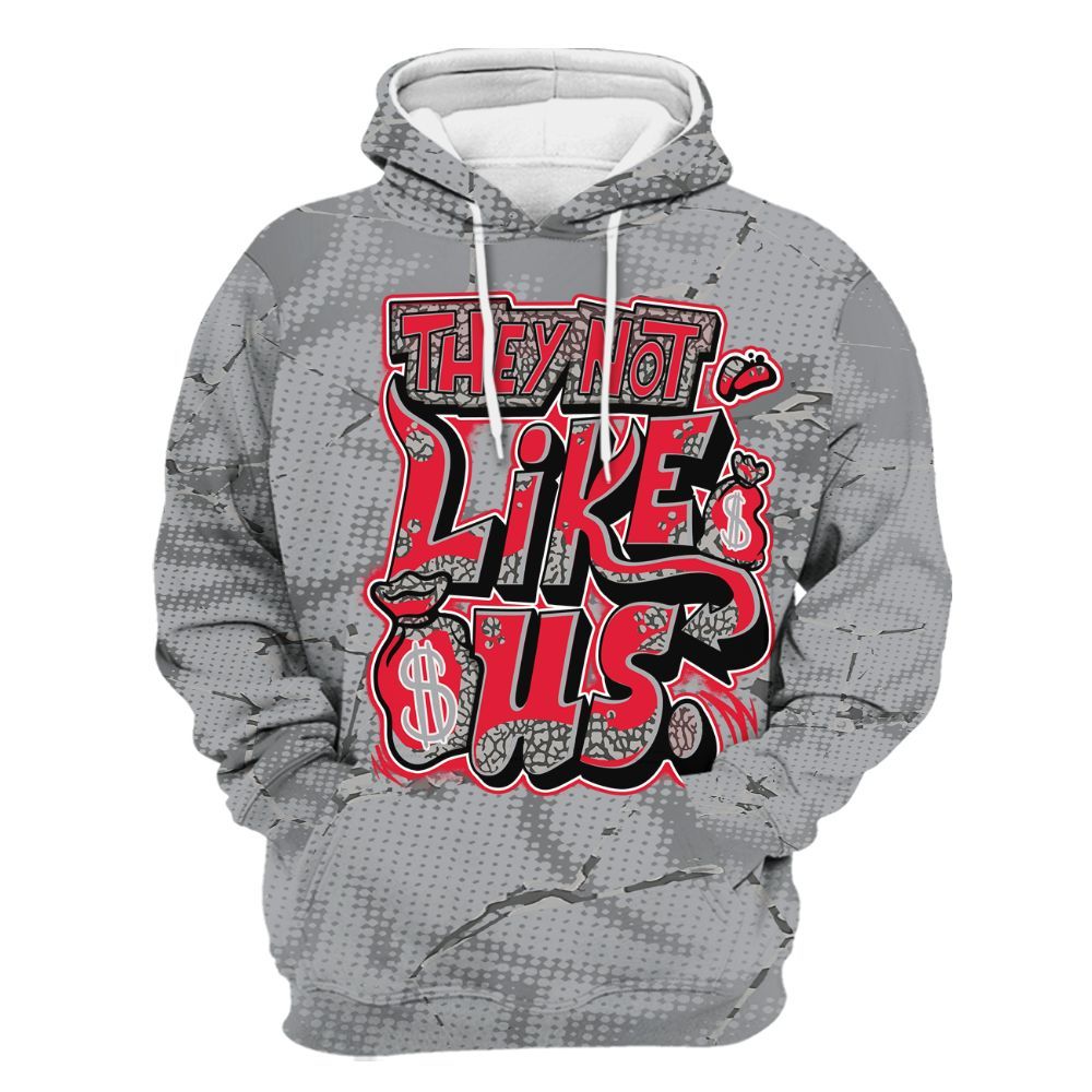 Hoodie To Match Black Cement 3s - Dislike Us Graphic All Over Print