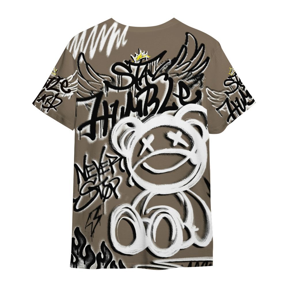 Shirt To Match Low OG Dark Mocha 1s - Humble Drip Streetwear Graffity All Over Print