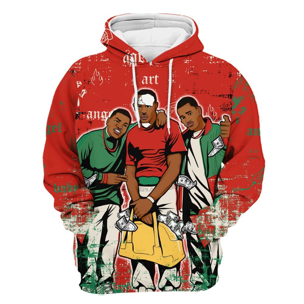 Hoodie To Match Retro El Vuelo 3s Shirt, Paid In Full Money All Over Print