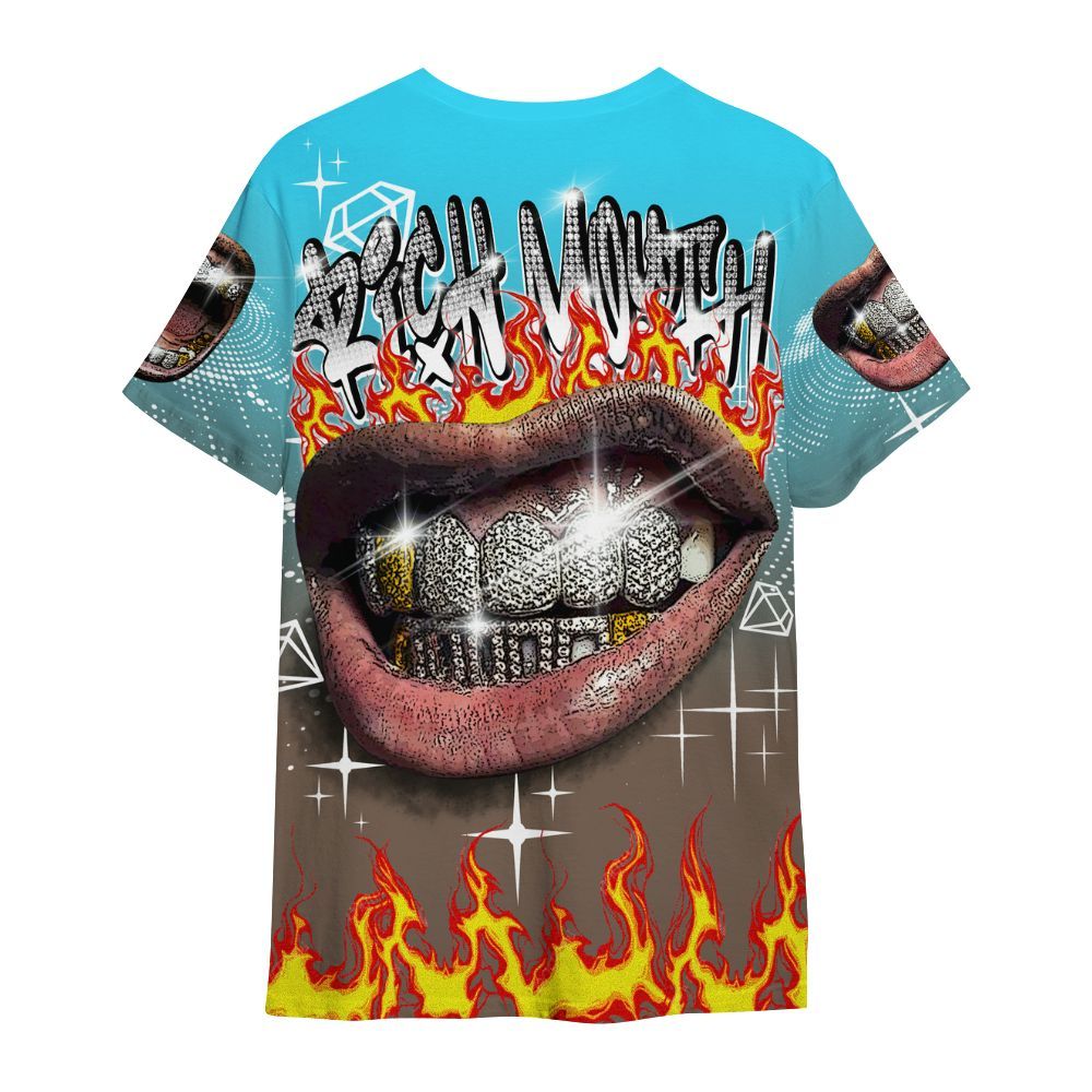 Shirt To Match Olive Concord 9s - Rich Mouth Fire Rap Retro 90s All Over Print