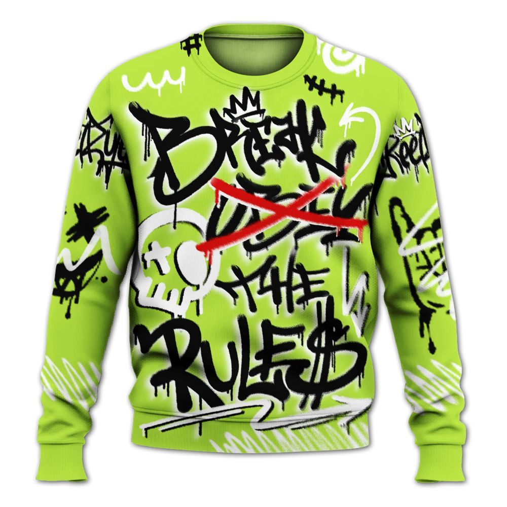 Sweatshirt To Match Air Force 1 Low Dance Volt - Break Rules Streetwear All Over Print