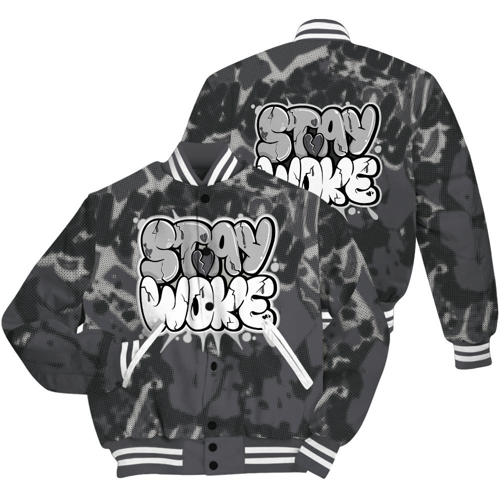 Varsity Jacket To Match White Thunder 4s Shirt - Stay And Woken Street All Over Print