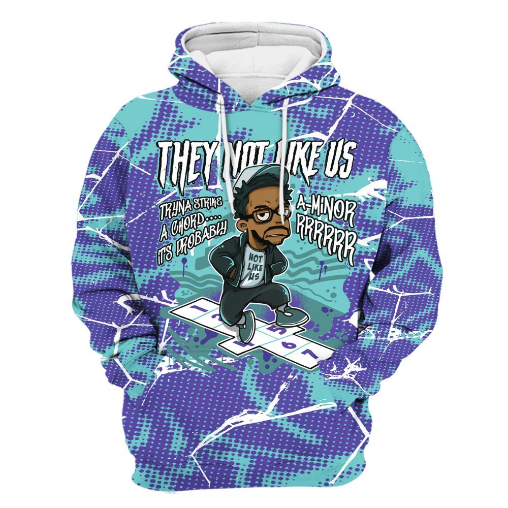 Hoodie To Match Low Hornets 1s - Hopscotch Dislike Us Graphic Crack All Over Print