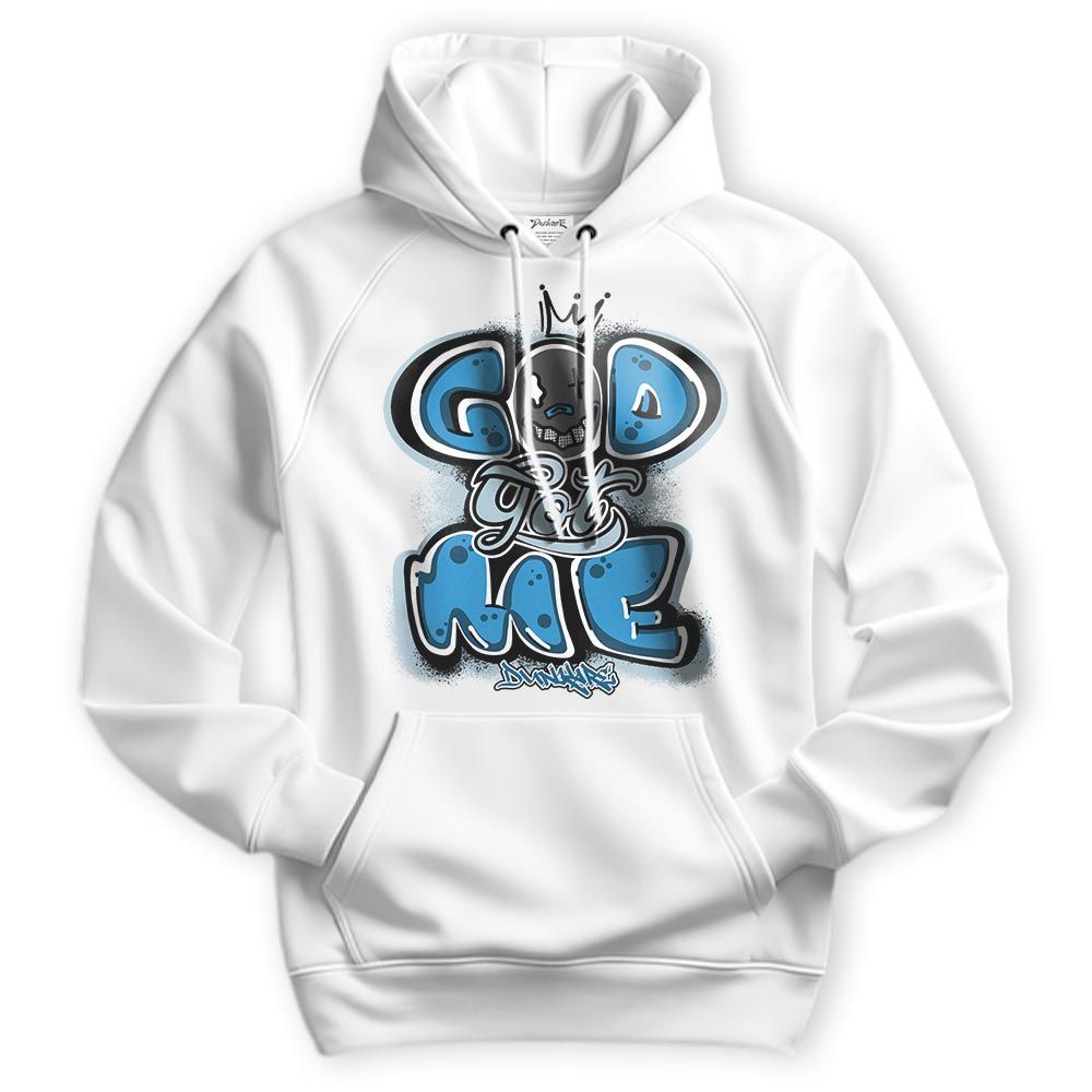 Sweatshirt To Match Powder Blue 9s Hoodie - God Got Graffiti Hoodie Unisex