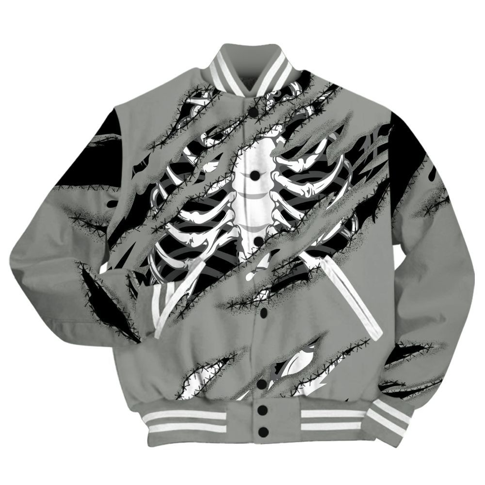 Varsity Jacket To Match Paris Olympics 4s Shirt, GOT 'EM Skeleton Scratch All Over Print