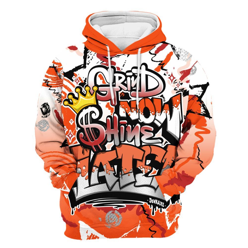 Hoodie To Match Kobe 6 Protro Total Orange - Grind Shine Later Drip All Over Print