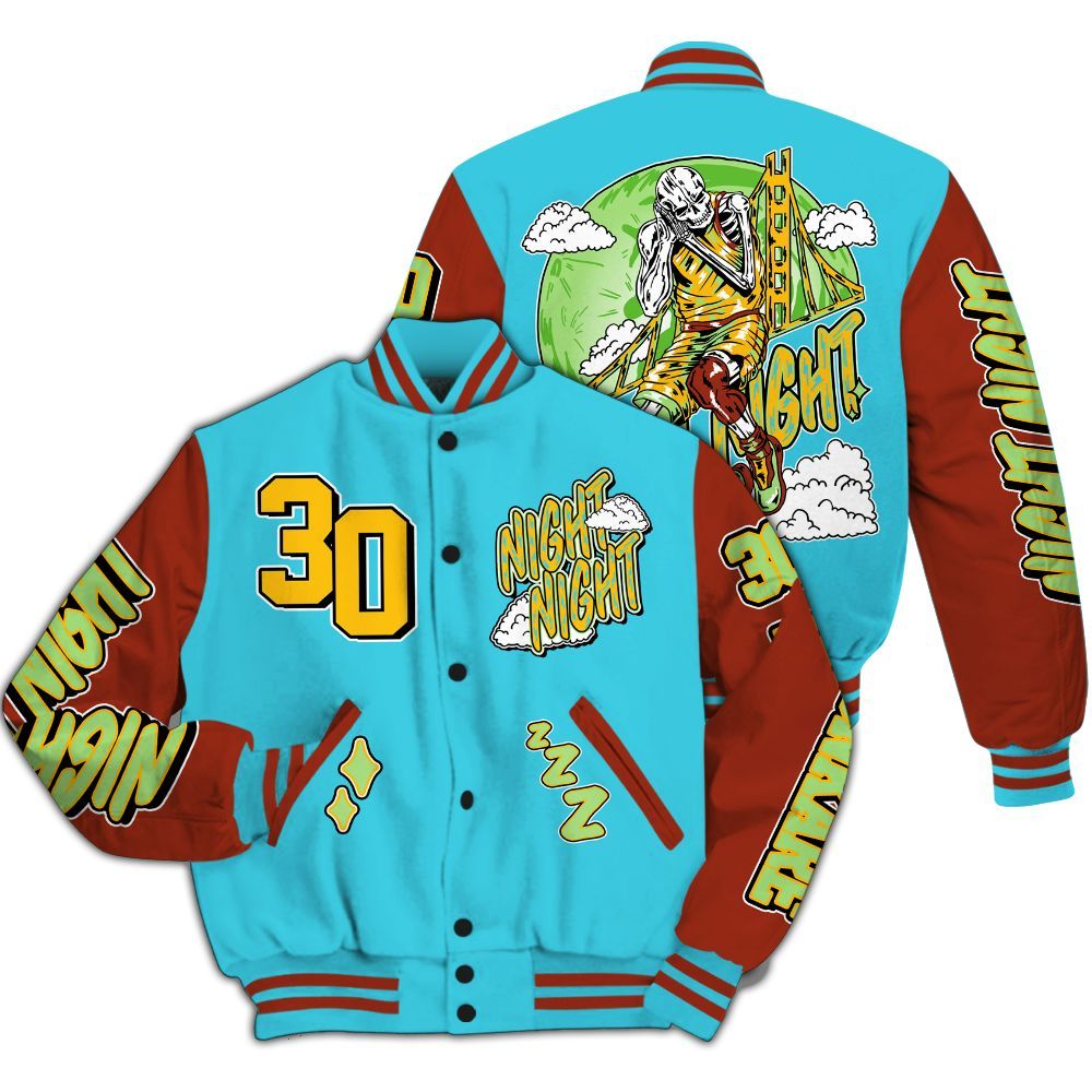 Varsity Jacket To Match SB Dunk Di'Orr Greenwood - Seeya Skeleton All Over Print