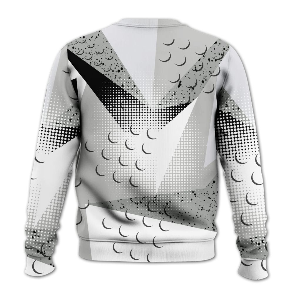 Sweatshirt To Match Retro White Oreo 4s - Poly Custom Name Number 23 5s All Over Print