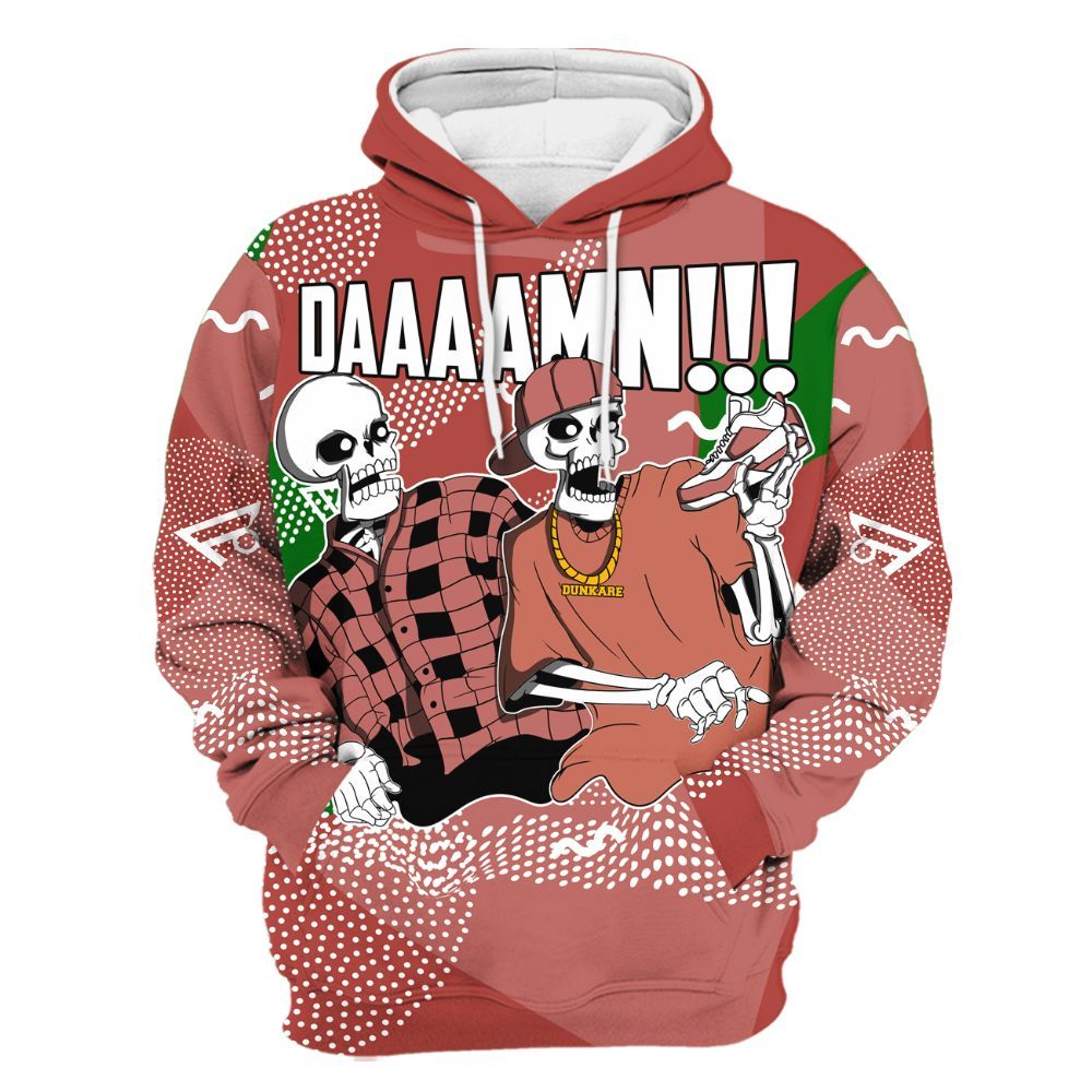 Hoodie To Match Dune Red 13s - Graphic Meme Damnn All Over Print