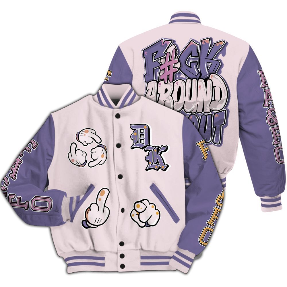 Varsity Jacket To Match Book Sunrise 1s - F Around Find Out Graphic All Over Print