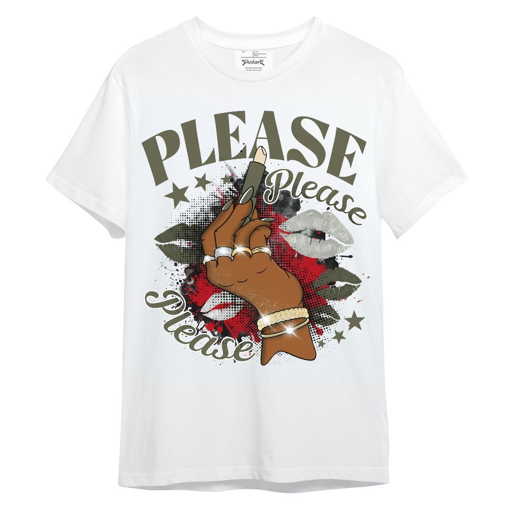 Shirt To Match Travis Scott Low OG Medium Olive 1s - Please Please Please Don’t Embarrass Me Unisex Shirt