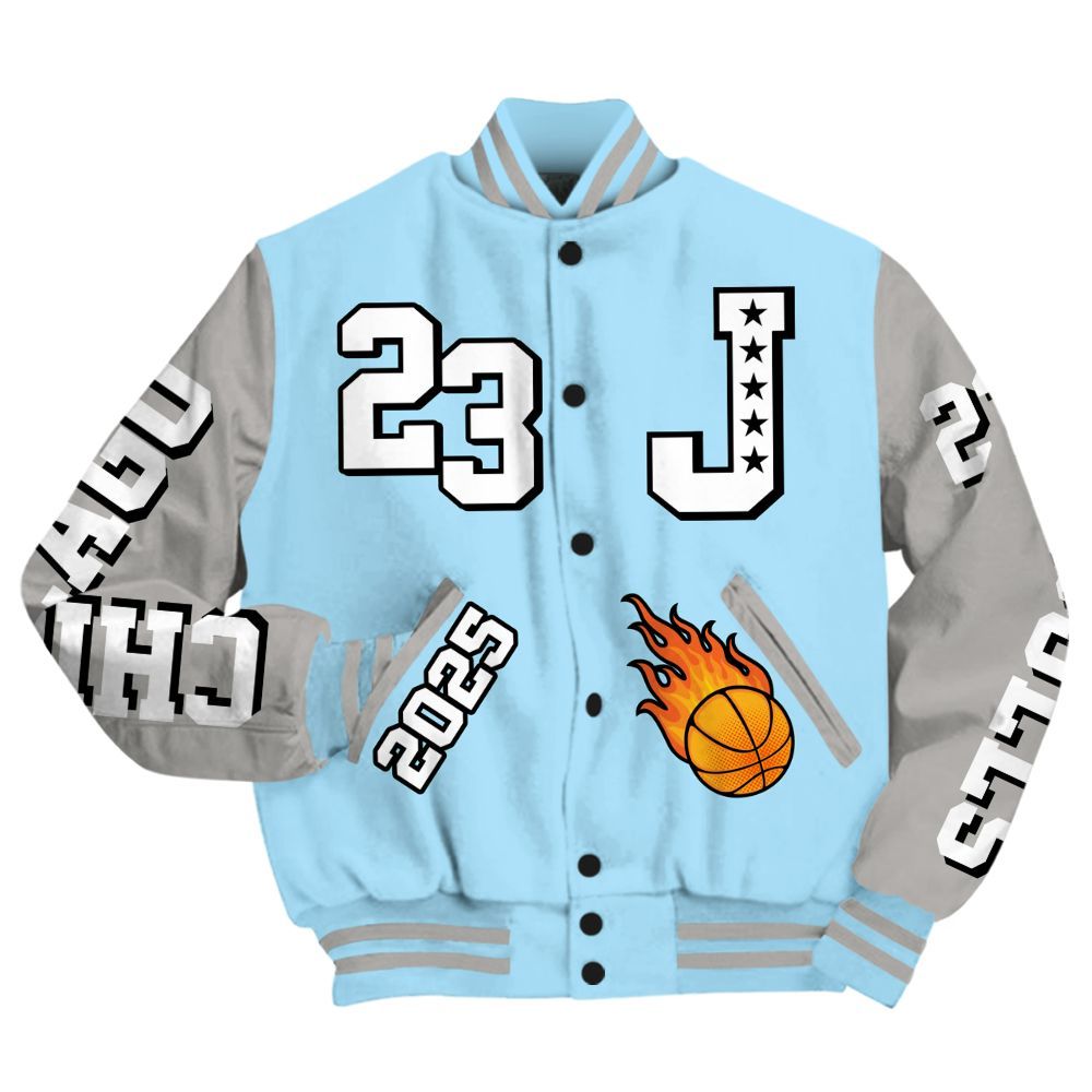 Varsity Jacket To Match Retro SoleFly 13s - Chicago 23 Basketball All Over Print