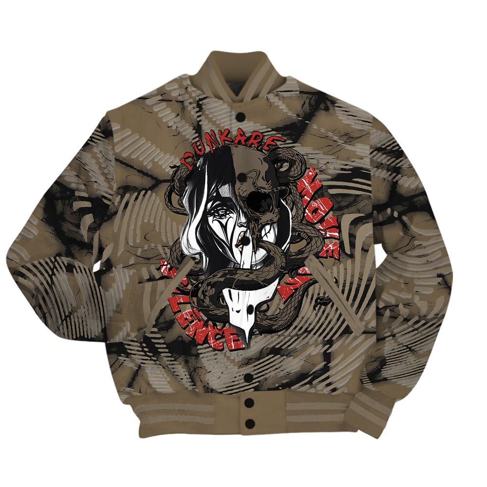 Varsity Jacket To Match Olive 9s - Move In Silence Fume Varsity Jacket Unisex