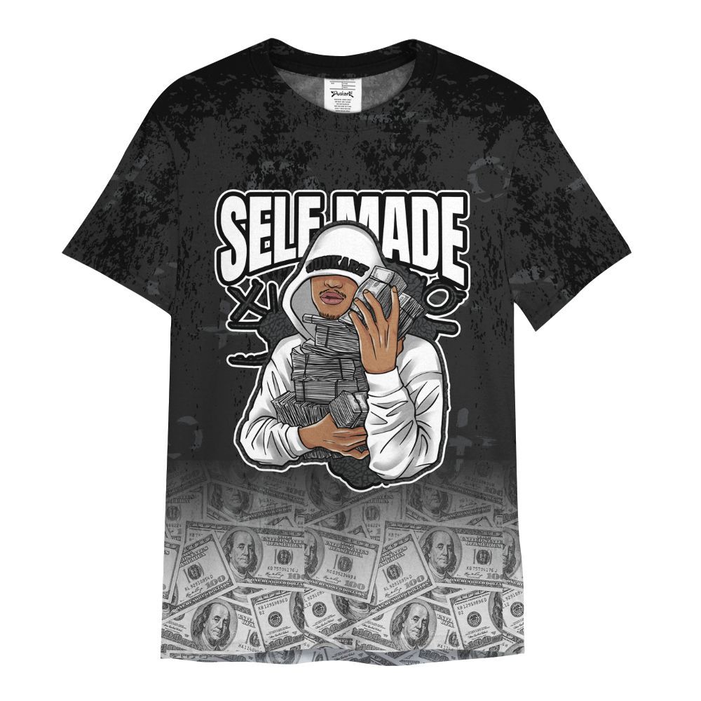 Shirt To Match Black Cat 3s - Selfmade Unique Grunge All Over Print