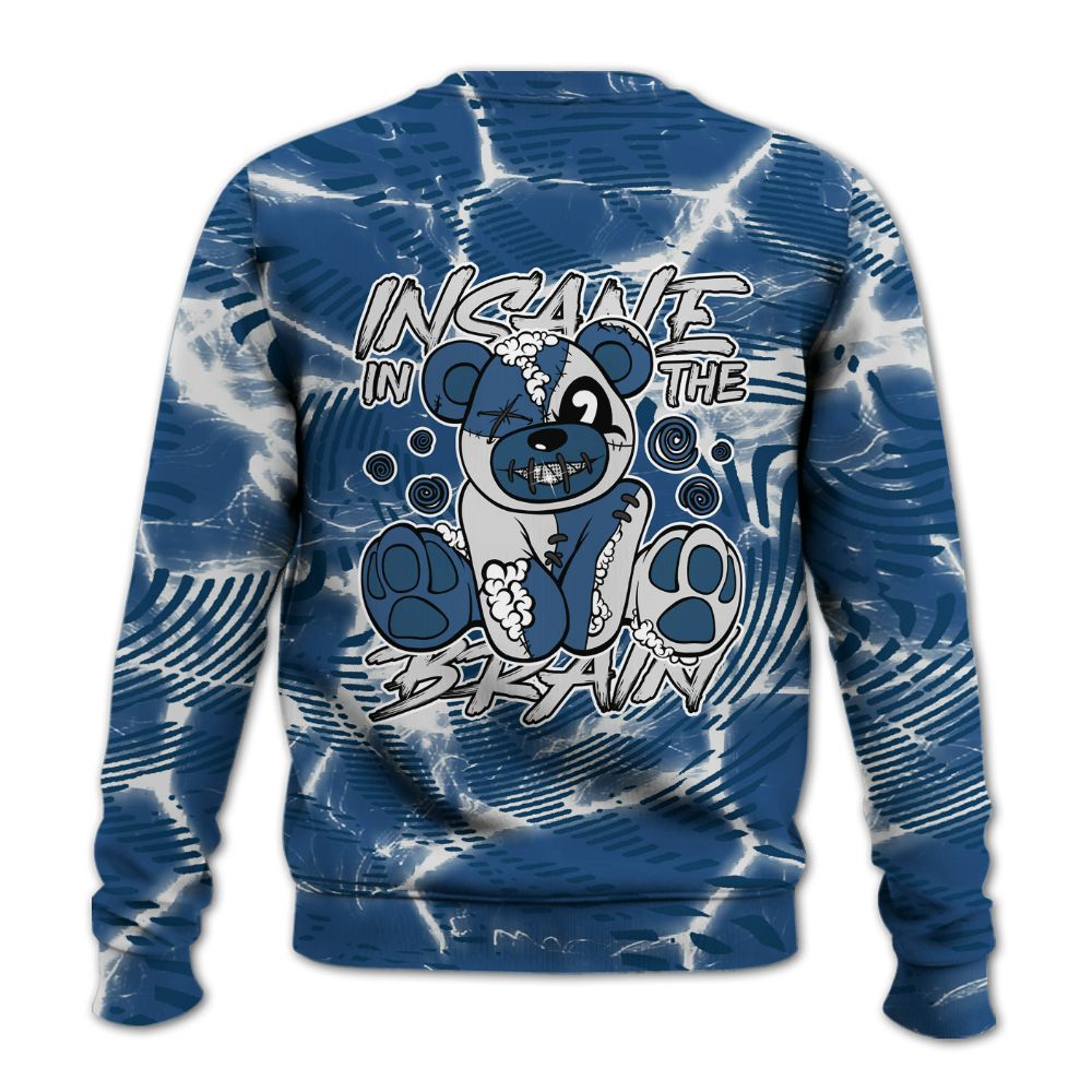Sweatshirt To Match High OG Midnight Navy 1s - Insanes Bear Fume All Over Print