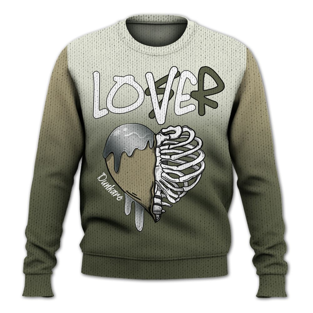 Sweater To Match Low OG Medium Olive 1s - Loser Lover Dripping Graphic