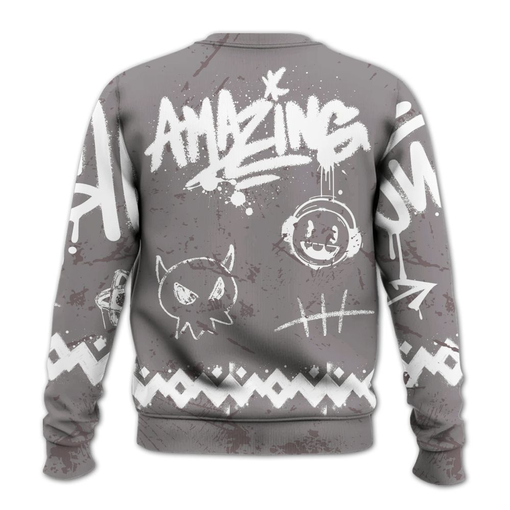 Sweatshirt To Match Cool Grey 11s - Friday Sneaker Crayon All Over Print