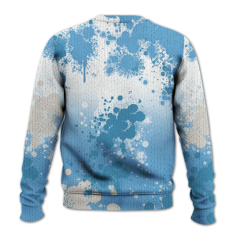 Knitted Sweater To Match SB Dunk Low University Blue - Trust No One Scary