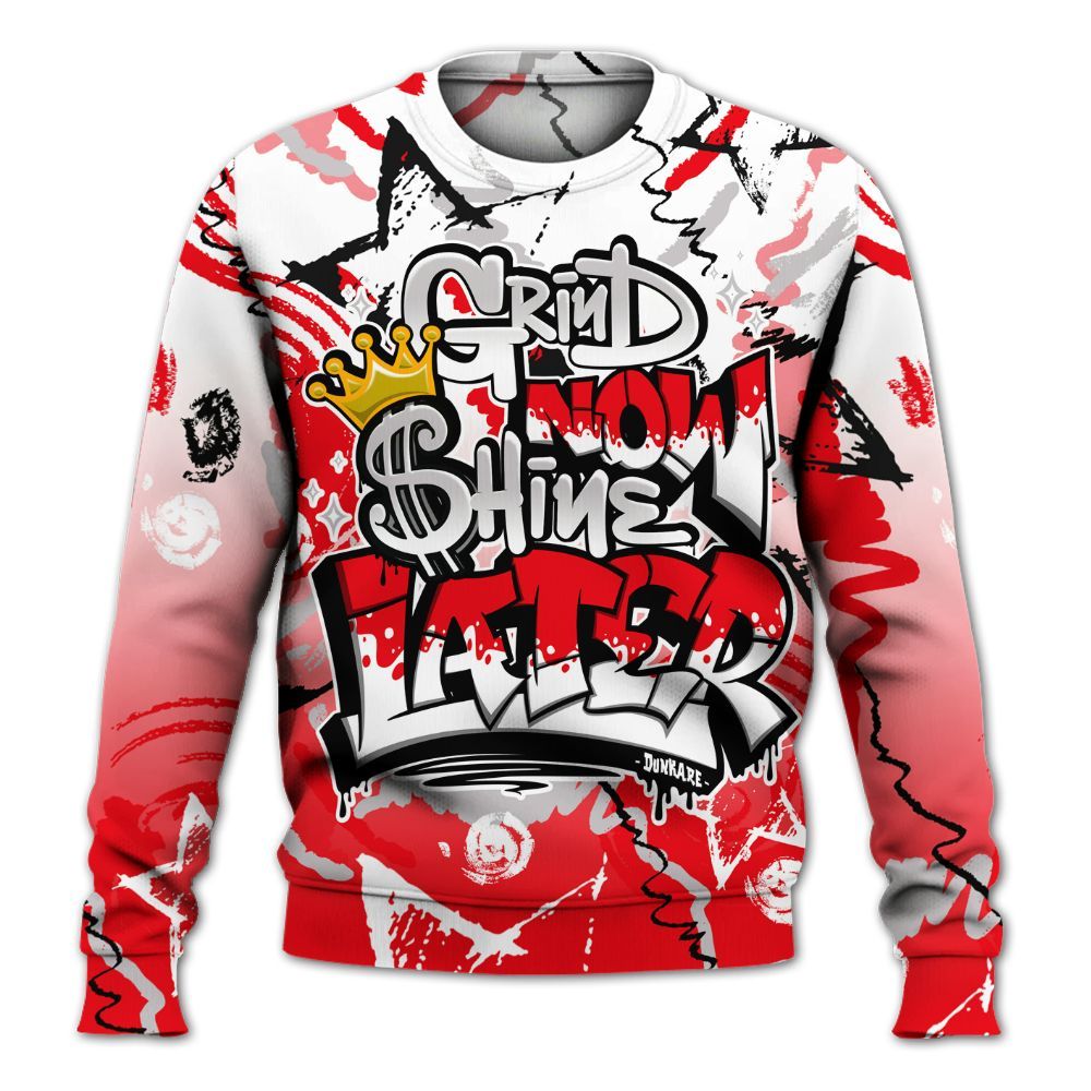 Sweatshirt To Match Air Max 1 Low Poly - Grind Shine Later Drip All Over Print