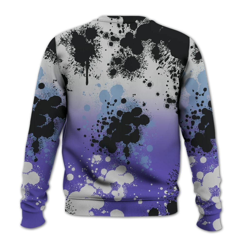 Sweatshirt To Match Retro Concord 5s - God Blessed Ink Drip All Over Print