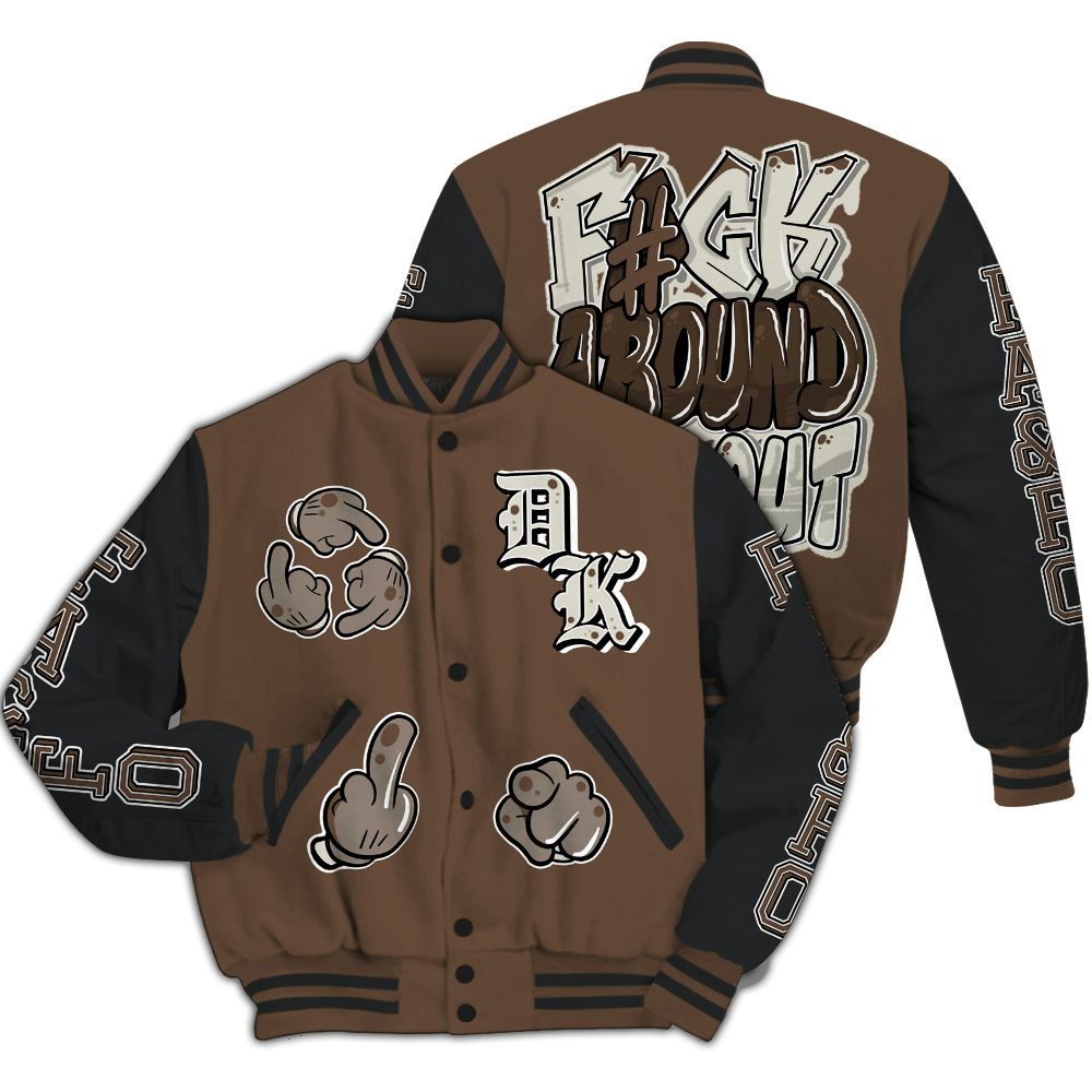 Varsity Jacket To Match Palomino 1s - F Around Find Out Graphic All Over Print