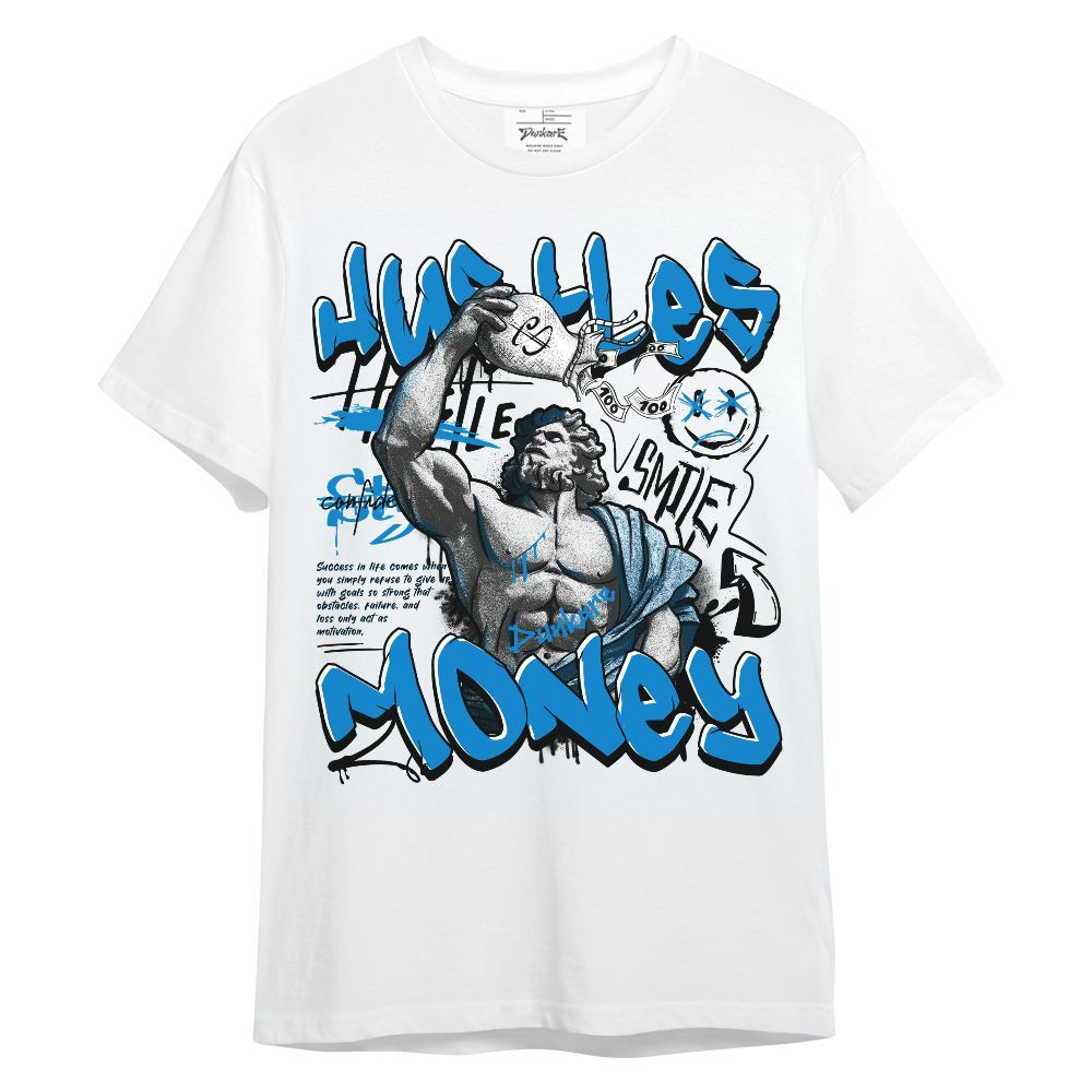 Shirt To Match Industrial Blue 4s - Graphic Hustle Money Shirt Military Blue 4s Unisex Shirt
