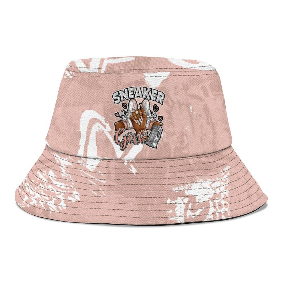 Bucket Hat To Match Low Legend Pink 11s - Sneakerz Girlz Heart Grunge Graphic