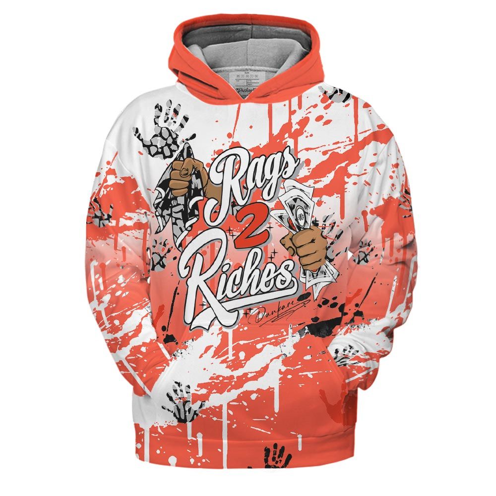 Hoodie To Match Georgia Peach 3s Hoodie, Rag 2 Riches Hoodie Outfit 3 Cosmic Clay 903 NCT