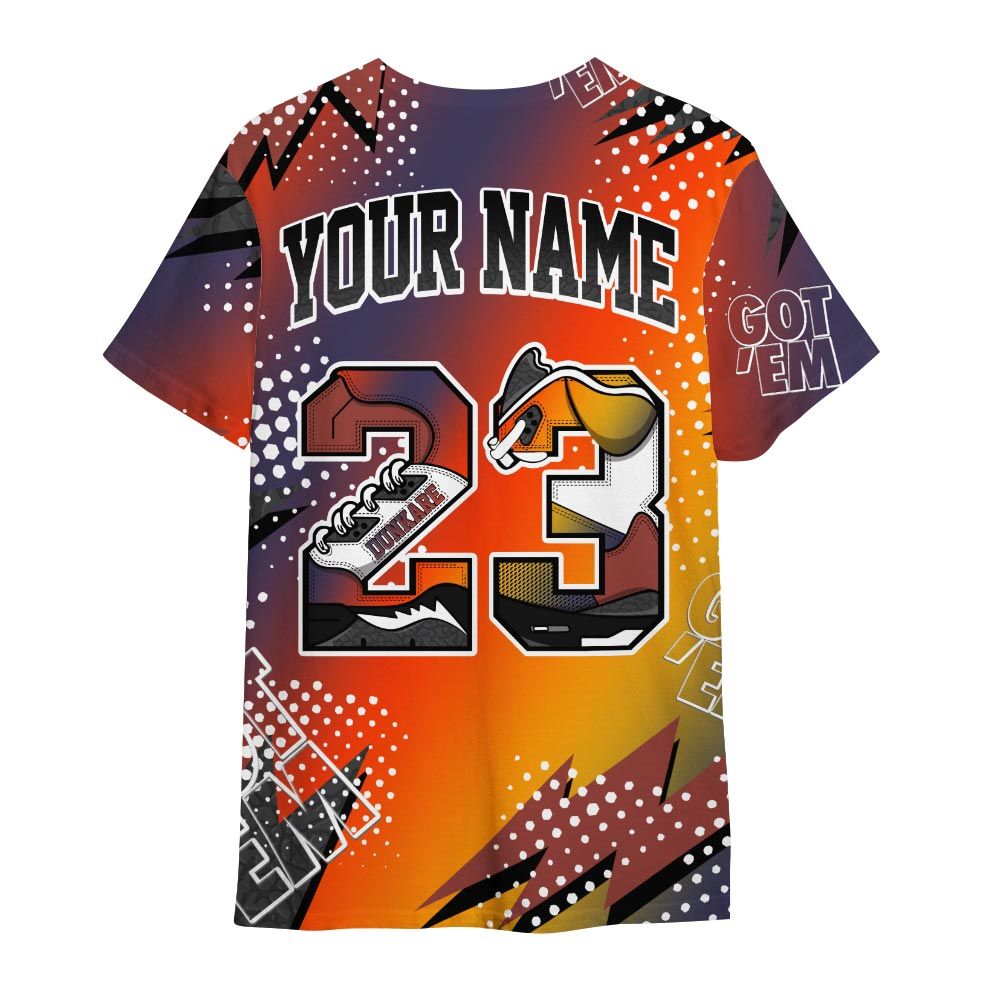 Shirt To Match J Balvin Rio 3s - Custom Name Number 23 5s Shirt Outfit 1405 HDT