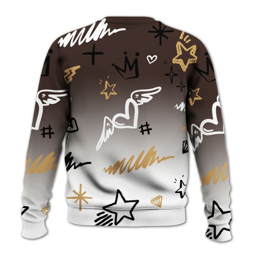 Sweatshirt To Match 2025 Retro Earth 5s - Rise Shine Hustle Grind All Over Print