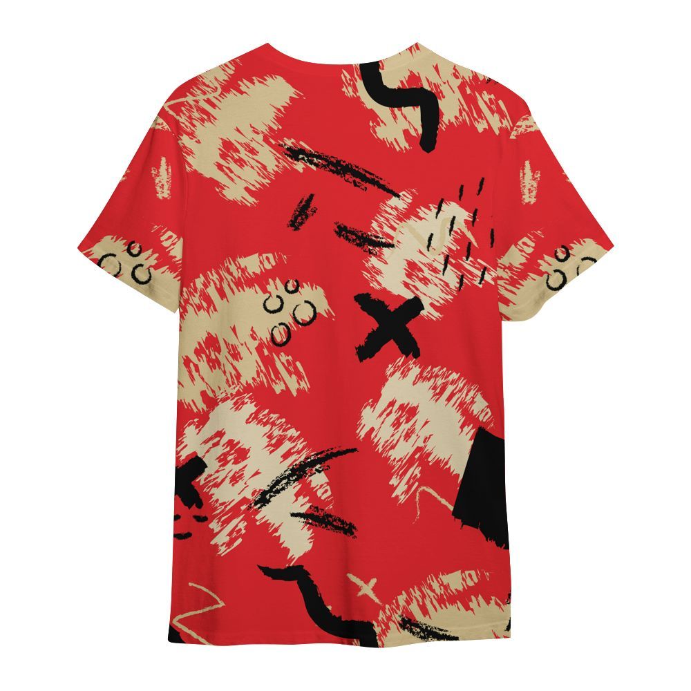 Shirt To Match Prime 93 Fire Red - Hustle Grind Pray Retro All Over Print