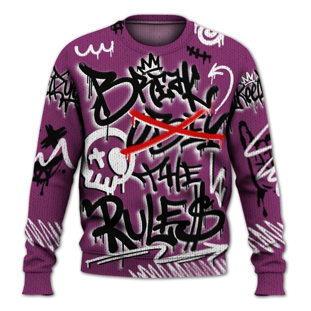 Knitted Sweater To Match Air Max Sunder Gore Tex Bold Berry - Break Rules Streetwear