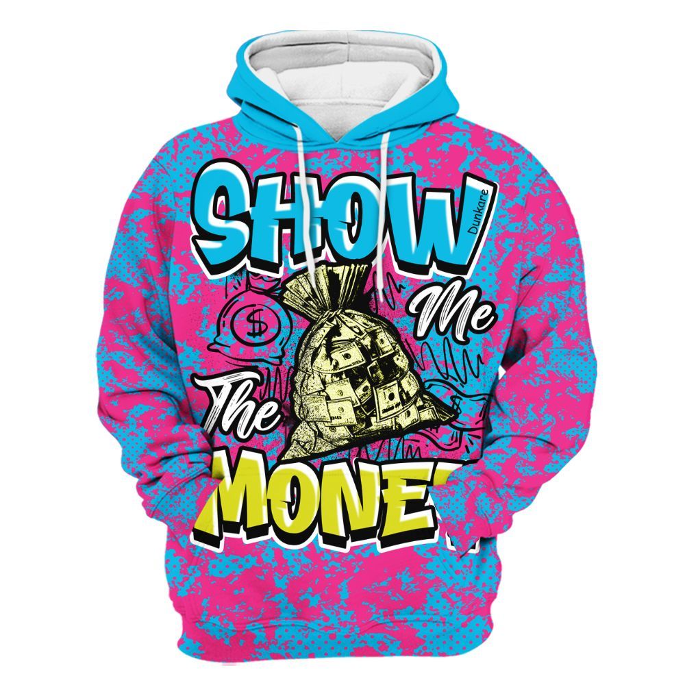 Hoodie To Match Tokyo Nights Stewie 3s - Show Me The Money Retro All Over Print