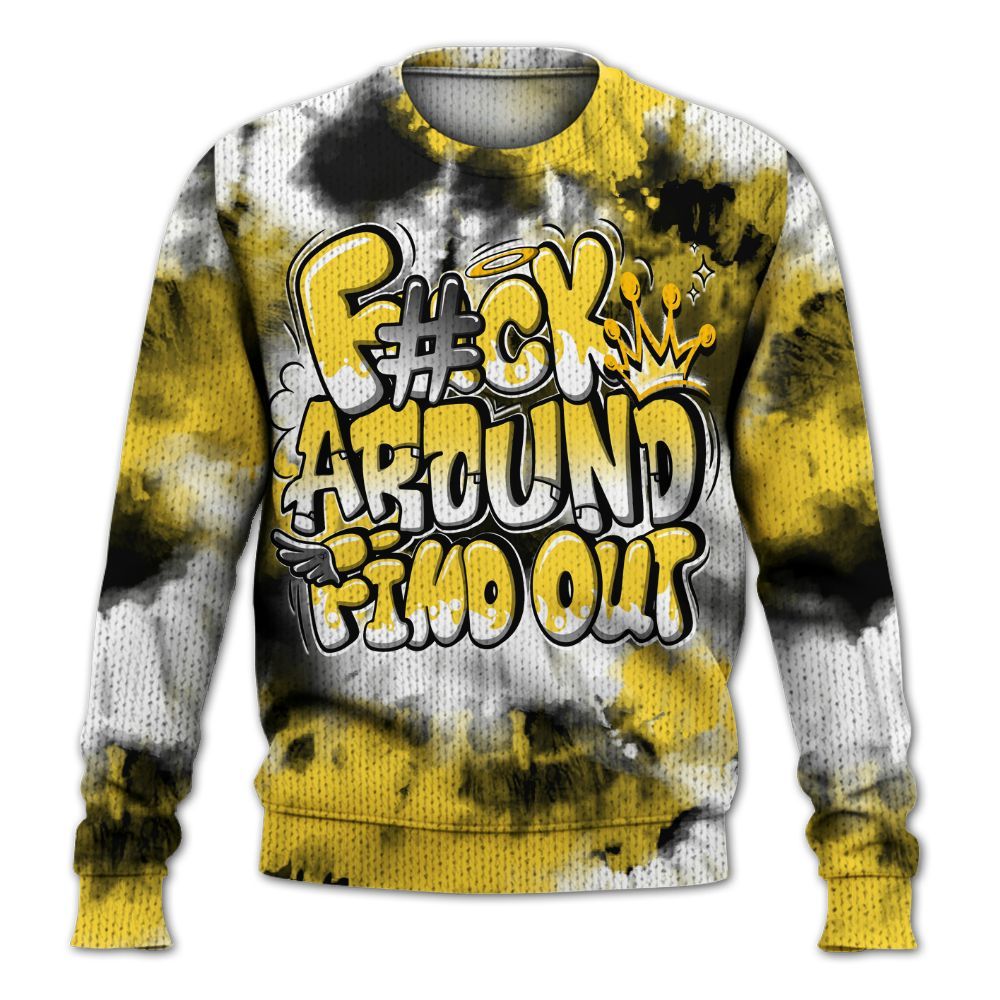 Sweater To Match Mid New Love 2025 1s - FK Around Find Out Graphic