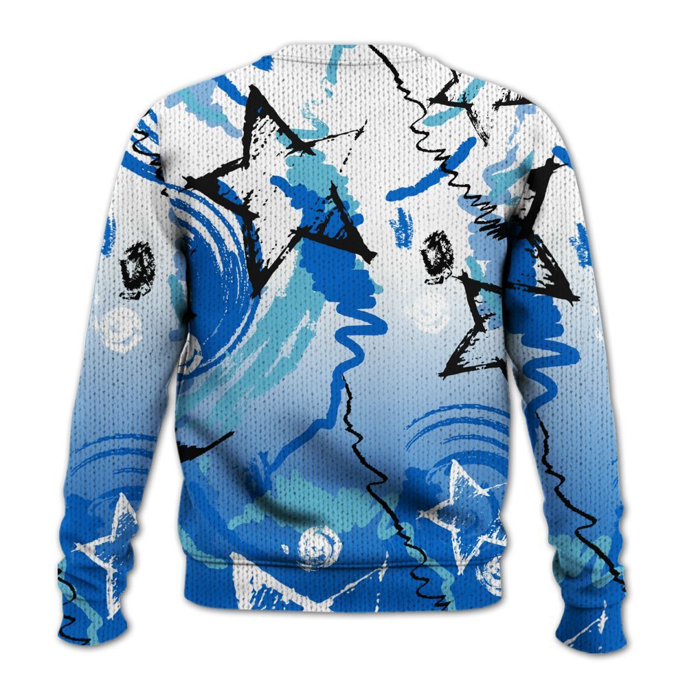 Knitted Sweater To Match Dunk Low Argon - Grind Shine Later Drip