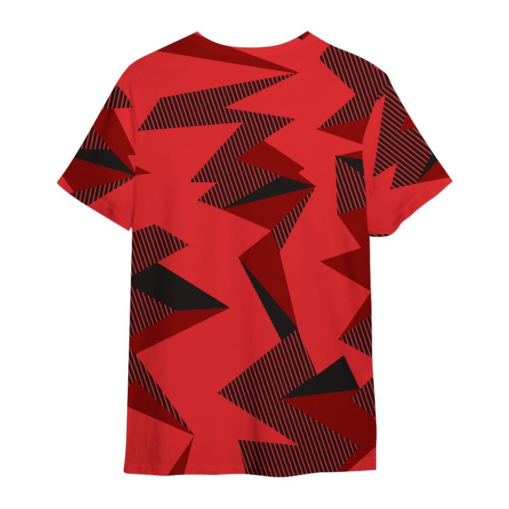 Shirt To Match Chile Red 9s - Geometric Camouflage Pattern All Over Print