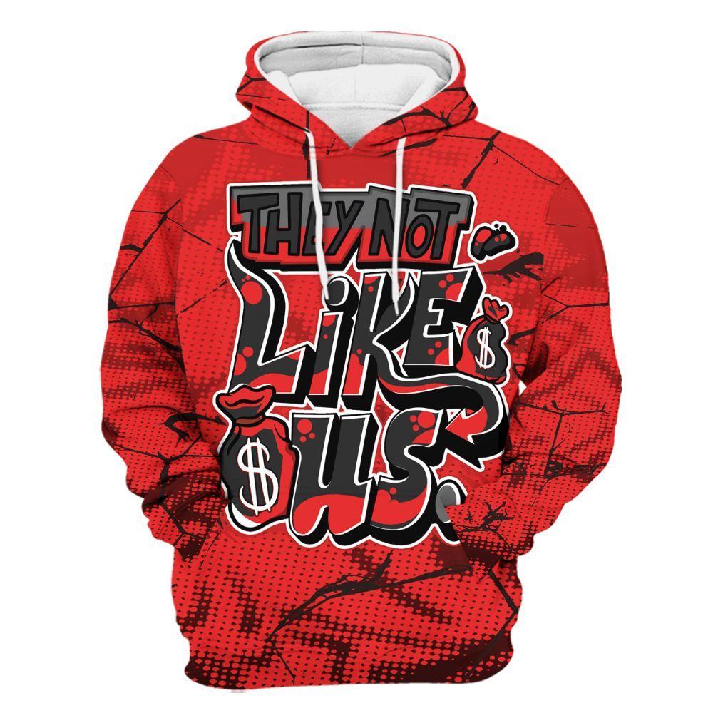 Hoodie To Match Red Thunder 4s - Dislike Us Graphic All Over Print