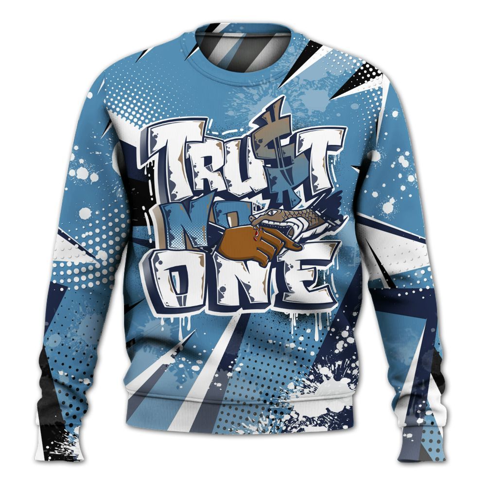 Sweatshirt To Match Air Force 1 Stash - Poly Trust No One Dripping All Over Print